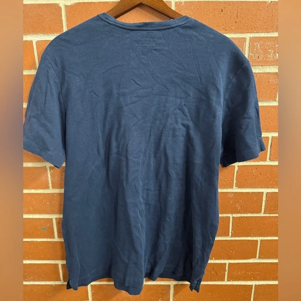 Banana Republic Luxe Touch Performance Tee Shirt XL Blue Cotton